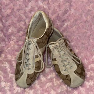 Vintage Coach Sueded Tennis Shoes